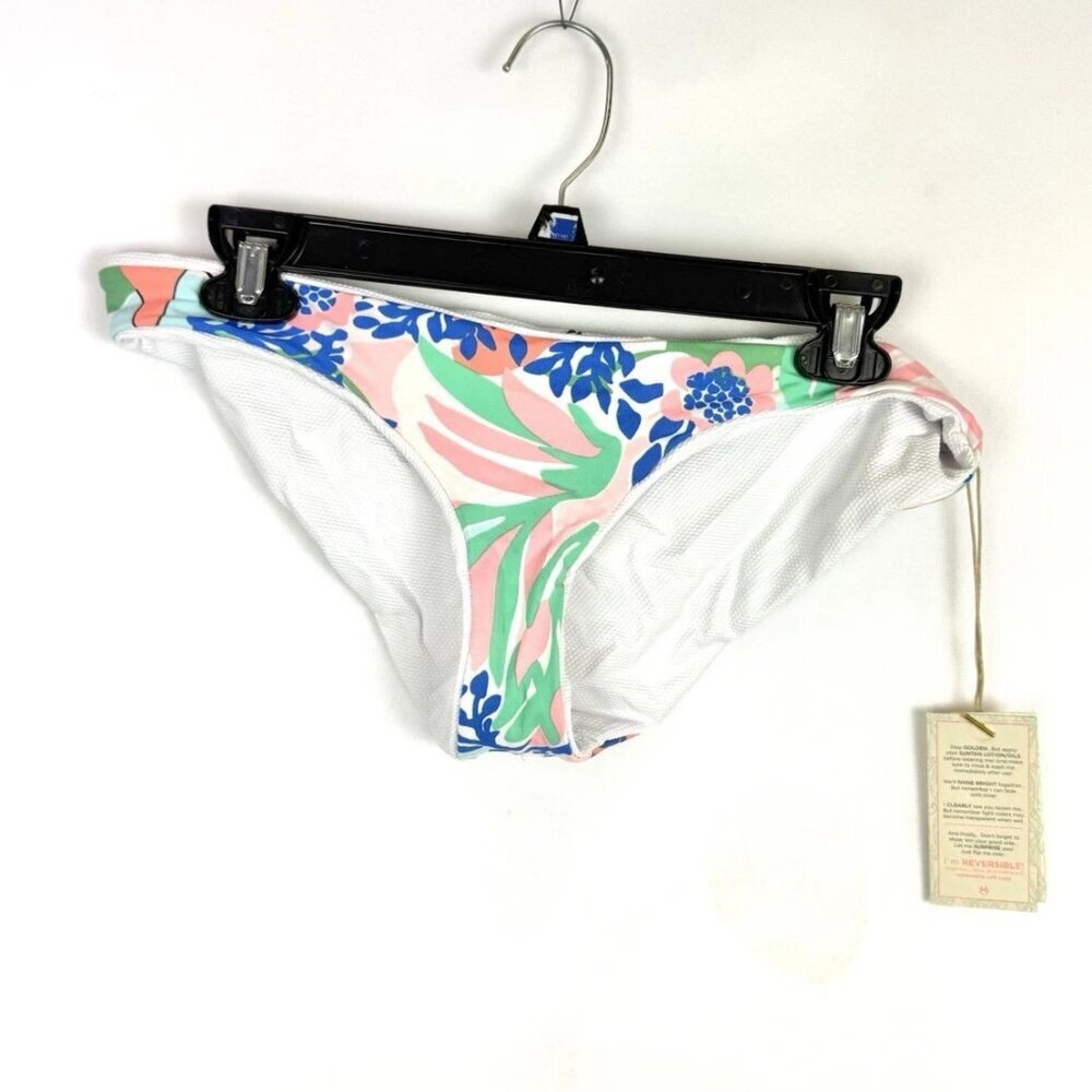 Maaji Women’s Blue/Green Multicolored Bikini Bottom Size Large
